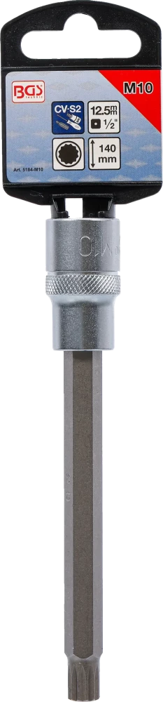 Behajtófej | Hossz 140 mm | 12,5 mm (1/2") | (XZN) M10