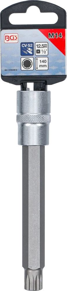Behajtófej | Hossz 140 mm | 12,5 mm (1/2") | (XZN) M14