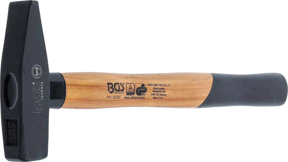 Lakatoskalapács | Hickory nyéllel | DIN 1041 | 500 g