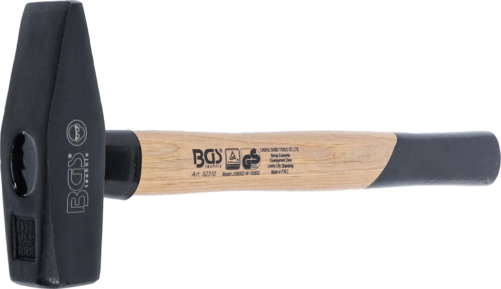 Lakatoskalapács | Hickory nyéllel | DIN 1041 | 1000 g
