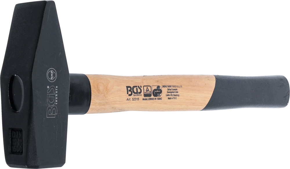 Lakatoskalapács | Hickory nyéllel | DIN 1041 | 1500 g