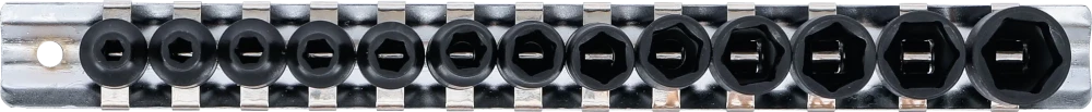 Levegős dugókulcskészlet hatszögletű | 6,3 mm (1/4") | 4 - 14 mm | 13 darabos