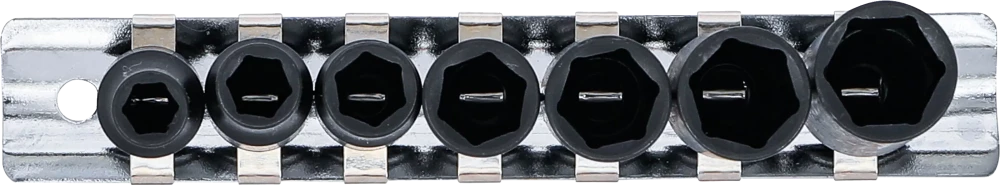 Levegős dugókulcskészlet hatszögletű, mély | 6,3 mm (1/4") | 6 - 13 mm | 7 darabos