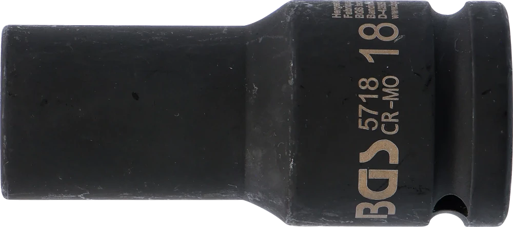 Levegős dugókulcs hatszögletű, mély | 20 mm (3/4") | 18 mm