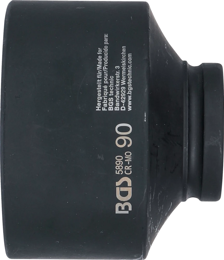 Levegős dugókulcs hatszögletű | 25 mm (1") | 90 mm