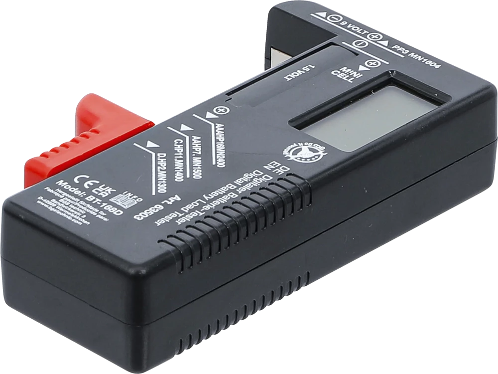 Digitális akkuvizsgáló | 1,5 V / 9 V