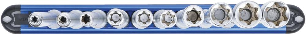 Dugókulcskészlet, E-profil | XXL | 10 mm (3/8") | E6 - E20 | 10 darabos
