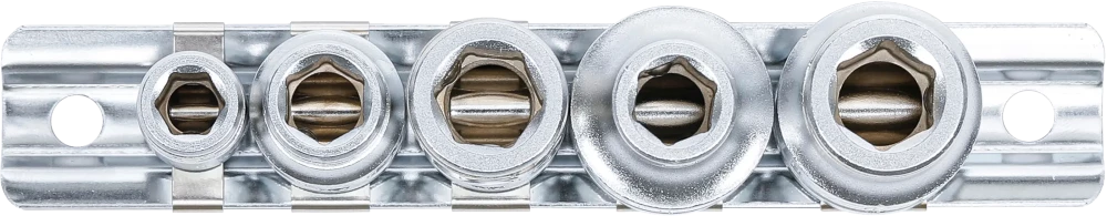 Golyós behajtófej-adapter készlet | Belső négyszögletű kulcsnyílású elem 6,3 mm (1/4") / 10 mm (3/8") / 12,5 mm (1/2") | 5 darabos
