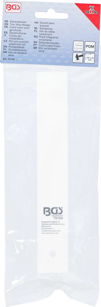Díszítő elem leszedő | 190 x 29 mm