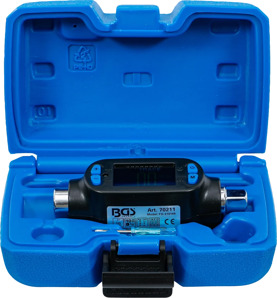 Digitális nyomaték-adapter | 10 mm (3/8") | 27 - 135 Nm