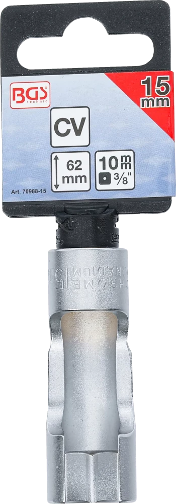Speciális dugókulcsbetét, hasított | 10 mm (3/8") | 15 mm