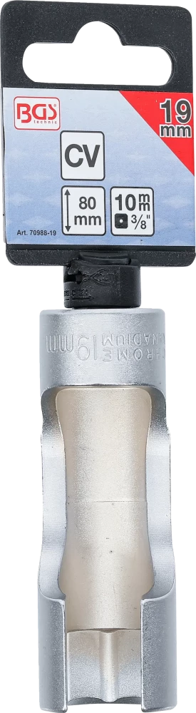 Speciális dugókulcsbetét, hasított | 10 mm (3/8") | 19 mm