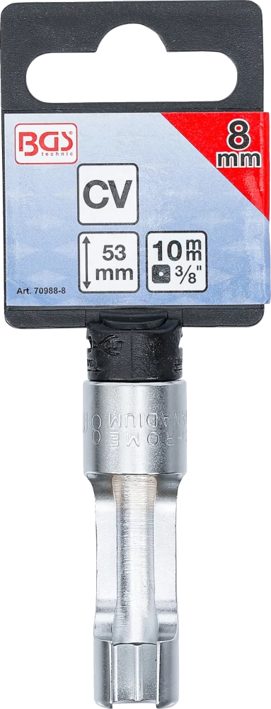 Speciális dugókulcsbetét, hasított | 10 mm (3/8") | 8 mm