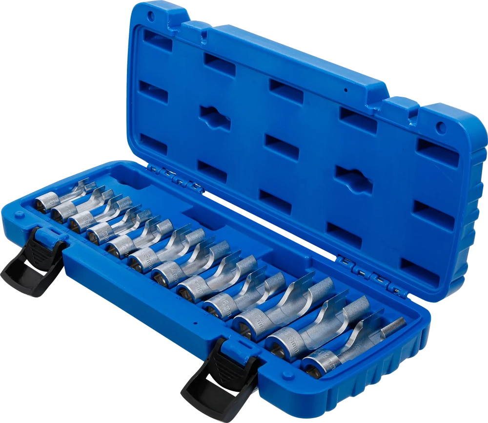 Speciális dugókulcskészlet, hasított | 10 mm (3/8") | 8 - 19 mm | 12 darabos