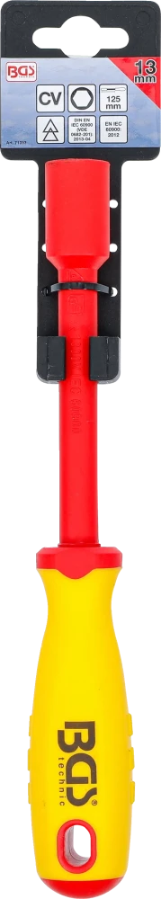 VDE-dugókulcsos csavarhúzók | hatszögletű | 13 mm | Pengehossz 125 mm