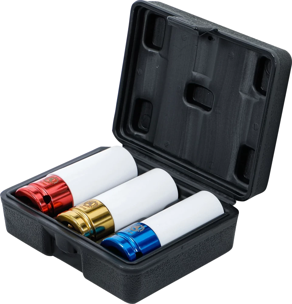 Légkulcsfej készlet | 12,5 mm (1/2") | 17 - 19 - 21 mm | 3 darabos