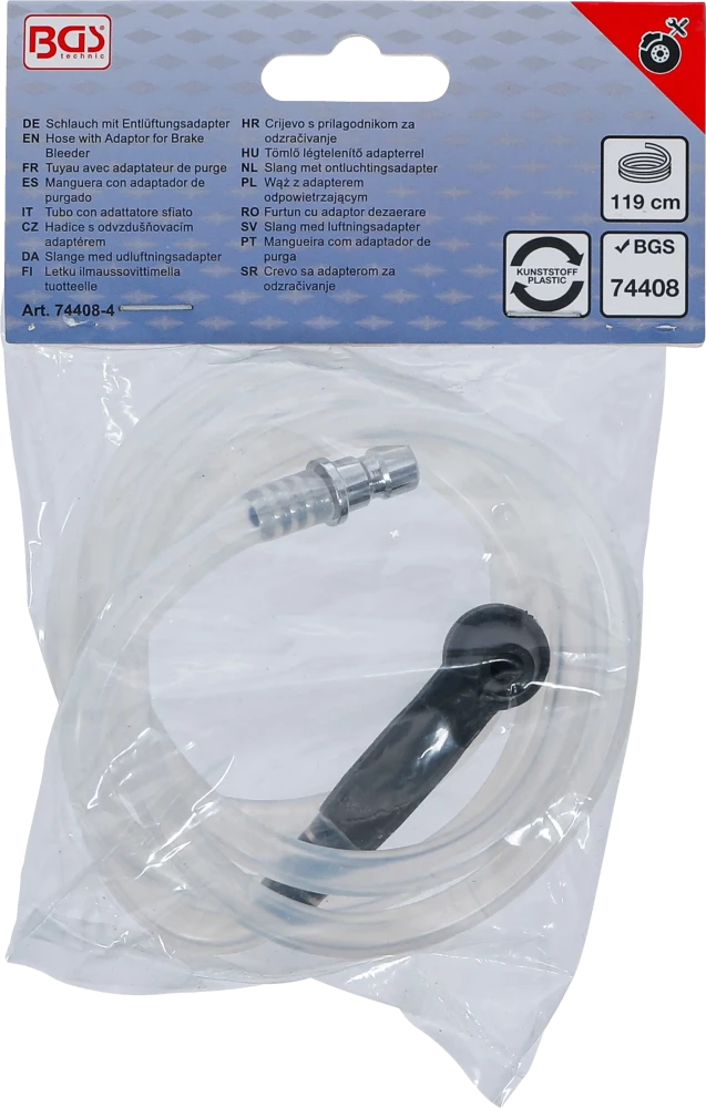 Tömlő légtelenítő adapterrel | a BGS 74408-hez