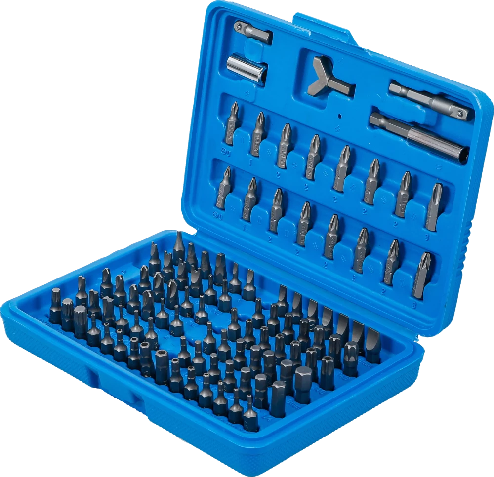 Behajtófej készlet | Külső hatszögletű 6,3 mm (1/4") | 100 darabos