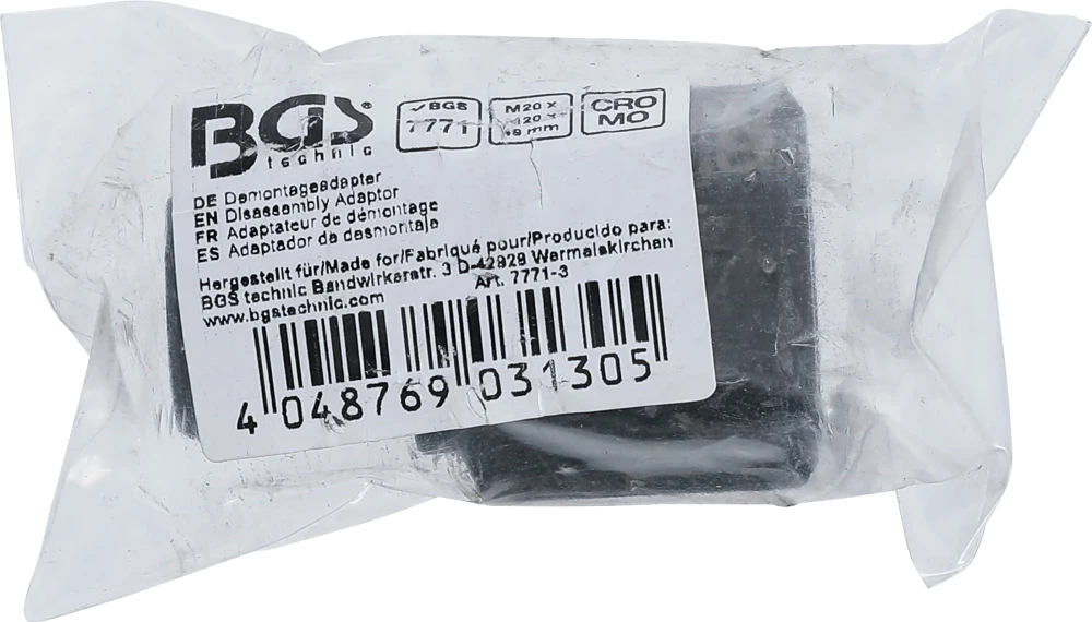 Leszerelő adapter, BGS 7771 | M20 x M20 x 49 mm