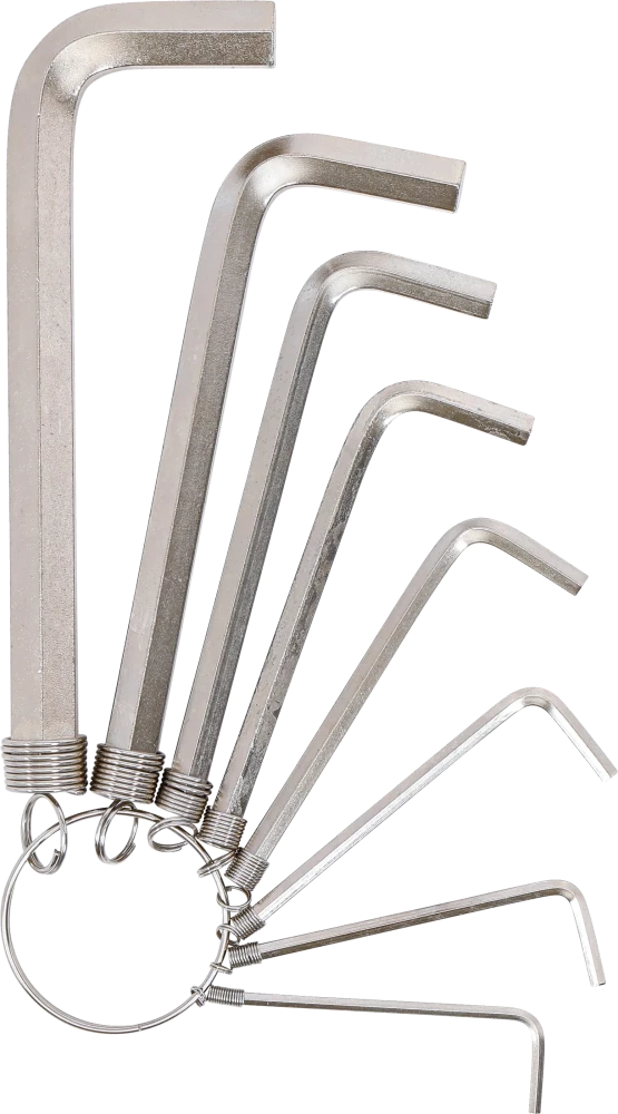 Derékszögű kulcs készlet | belső hatszögletű 2 - 10 mm | 8 darabos