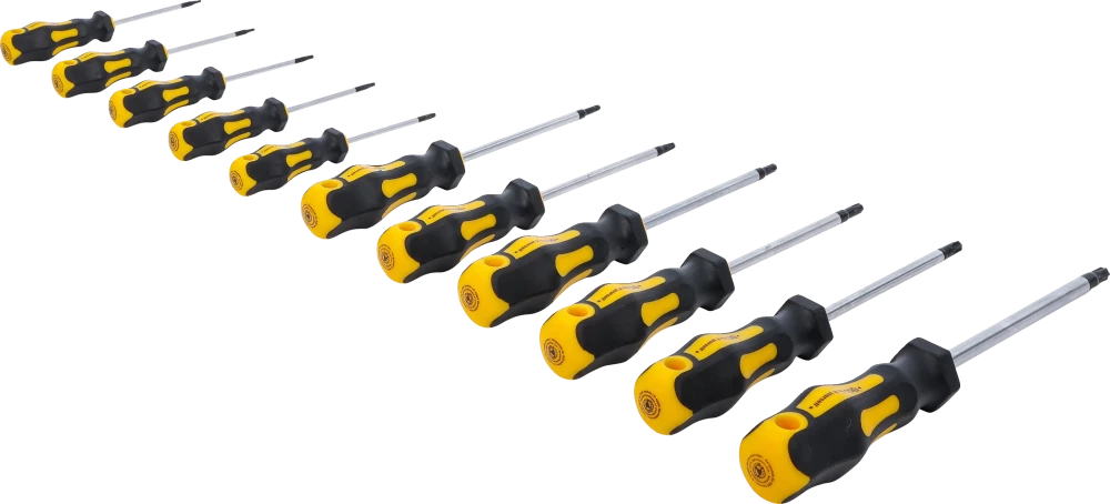 Csavarhúzó készlet | T-profil (Torx) T6 - T40 | 11 darabos