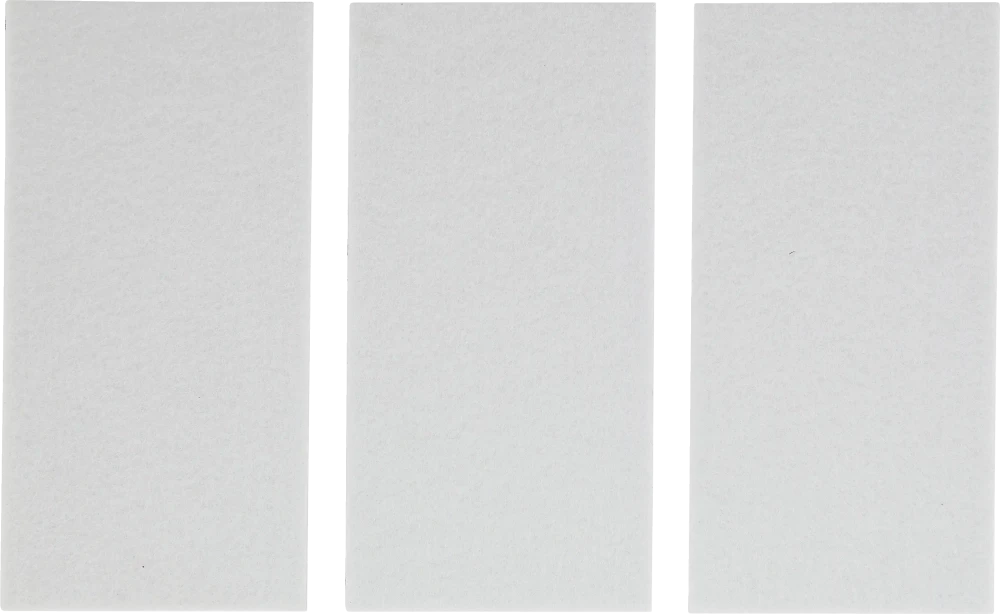 Filc alátét | lapok | fehér | 100 x 200 mm | 3 darabos