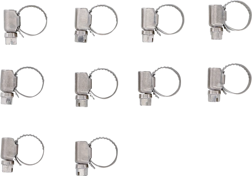 Tömlőbilincs | INOX | 10 x 16 mm | 10 darabos