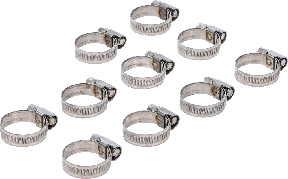 Tömlőbilincs | INOX | 16 x 25 mm | 10 darabos