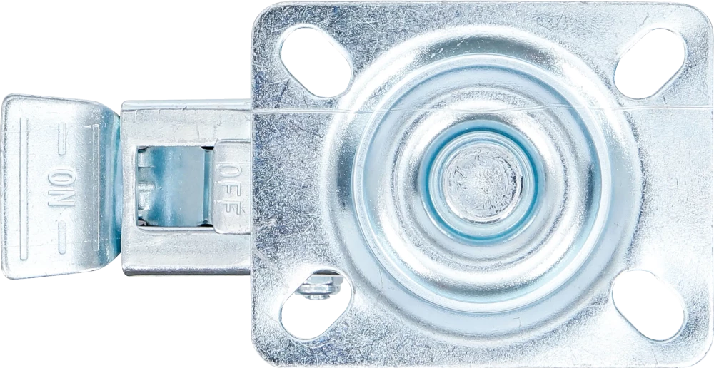Vezetőgörgő | fékezhető | felcsavarozható talppal | Ø 75 mm