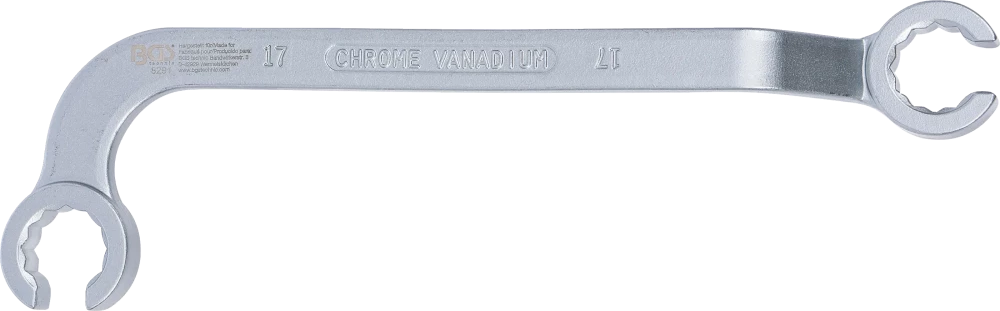 Csillagkulcs, nyitott | Dízel befecskendező vezetékek | 17 mm