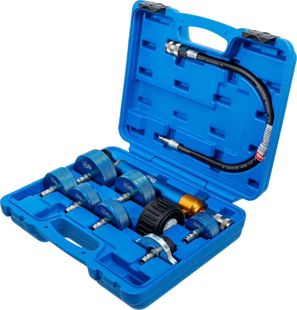 Hűtőrendszer diagnosztikai táska | 9 darabos