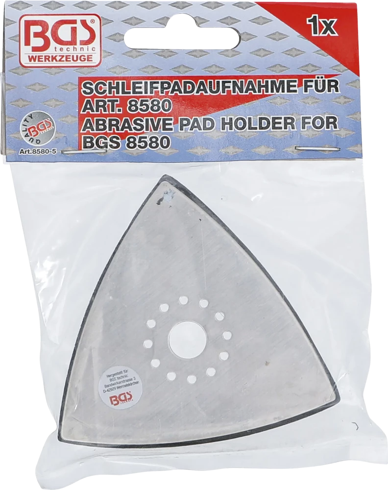 Suporte de almofada abrasiva para BGS 8580 