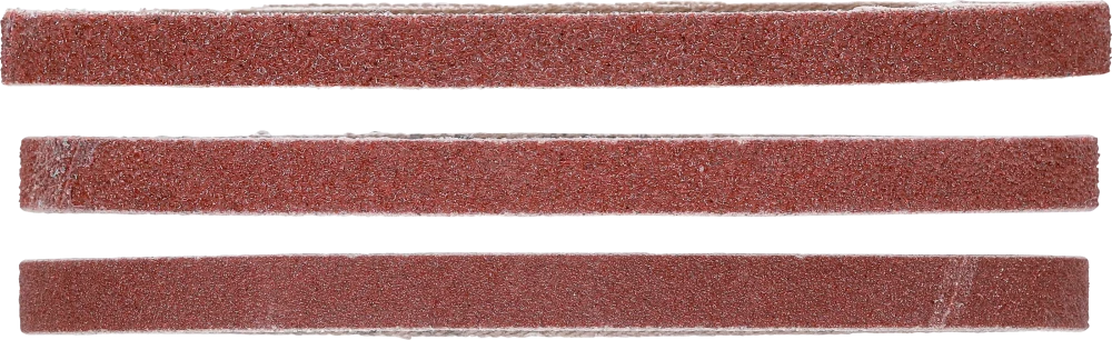 Csiszolószalag-készlet | a BGS 8853-hez | 10 mm x 330 mm | K 60 - 80 - 120 | 12 darabos