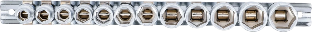 Dugókulcskészlet, hatszögletű | 10 mm (3/8") | 8 - 19 mm | 12 darabos