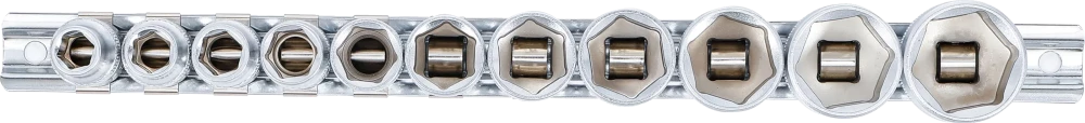 Dugókulcskészlet, hatszögletű | 10 mm (3/8") | 5/16" - 7/8" | 11 darabos