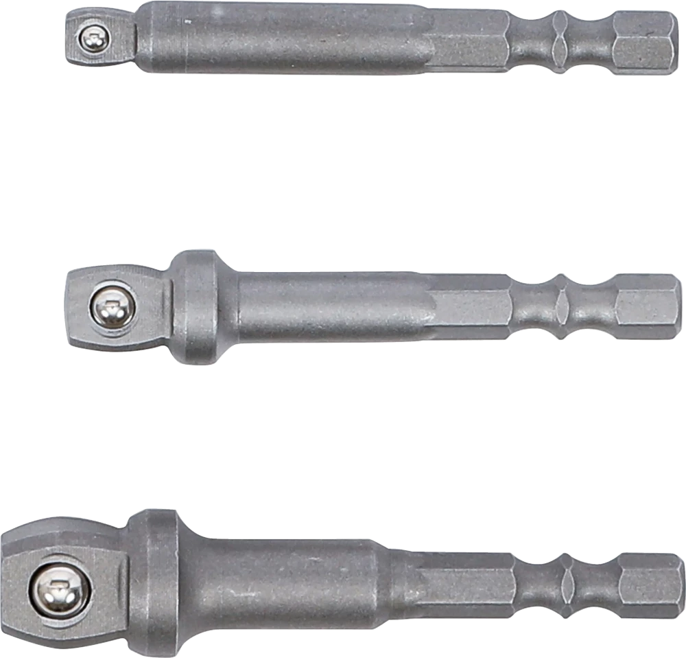Fúrógép-billentő adapter készlet | Külső hatszögletű 6,3 mm (1/4") | 3 darabos
