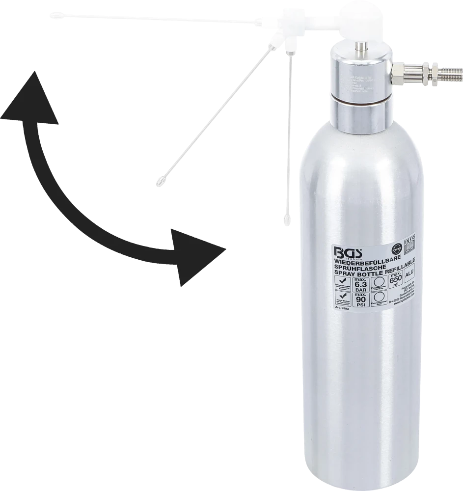 Levegős szórófejes flakon | Alumínium kivitel | 650 ml