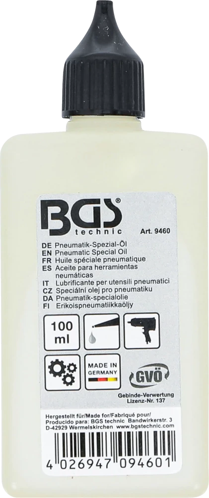 Pneumatikus rendszer - speciális olaj | 100 ml