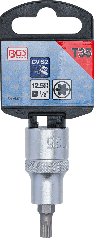 Behajtófej | Hossz 55 mm | 12,5 mm (1/2") | T-profil (Torx) T15
