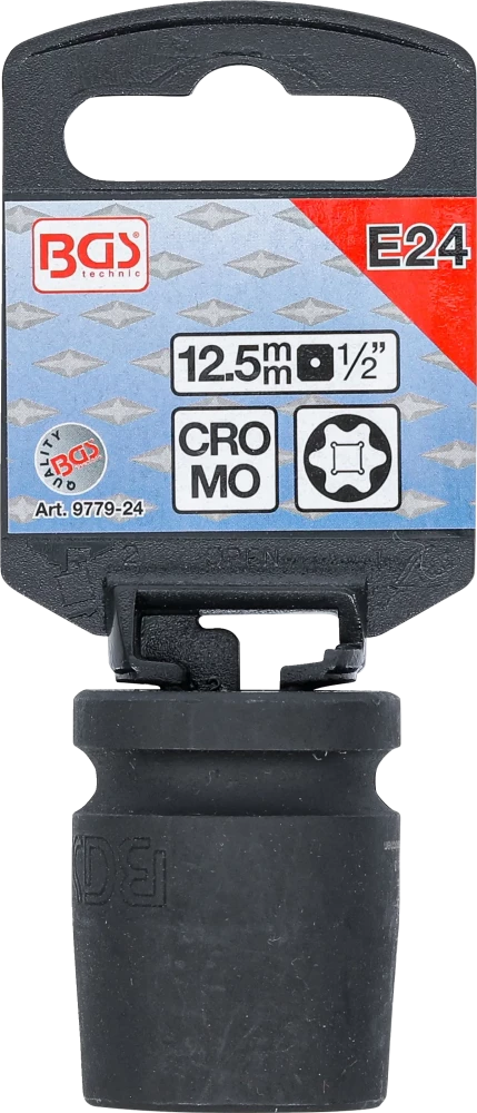 Gépi dugókulcs E-profil | 12,5 mm (1/2") | E24