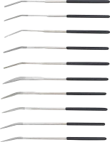 Gyémánt lyukreszelő készlet | hajlított | 140 x 3 mm | 10 darabos