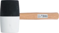 Gumikalapács | Hickory nyéllel | fekete-fehér fejű | Ø 63 mm | 840 g
