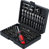Univerzális behajtó készlet | Külső hatszögletű 6,3 mm (1/4") | 122 darabos