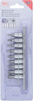 Behajtófej-készlet | 6,3 mm (1/4") | T-profil (Torx) T10 - T50 | 9 darabos