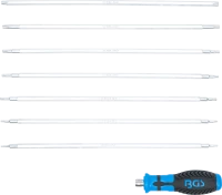 Csavarhúzó készlet cserélhető pengékkel | T-profil (Torx) / T-profil (Torx Plus) furattal | 8 darabos