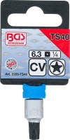 Behajtófej | 6,3 mm (1/4") | TS-profil (Torx Plus) TS40 furattal