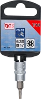 Behajtófej | 6,3 mm (1/4") | T-profil (Torx) T10 furattal