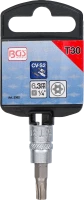 Behajtófej | 6,3 mm (1/4") | T-profil (Torx) T30 furattal
