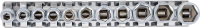 Dugókulcskészlet, hatszögletű | 6,3 mm (1/4") | coll méretek | 11 darabos