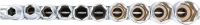 Dugókulcskészlet, hatszögletű, mély | 12,5 mm (1/2") | coll méretek | 10 darabos
